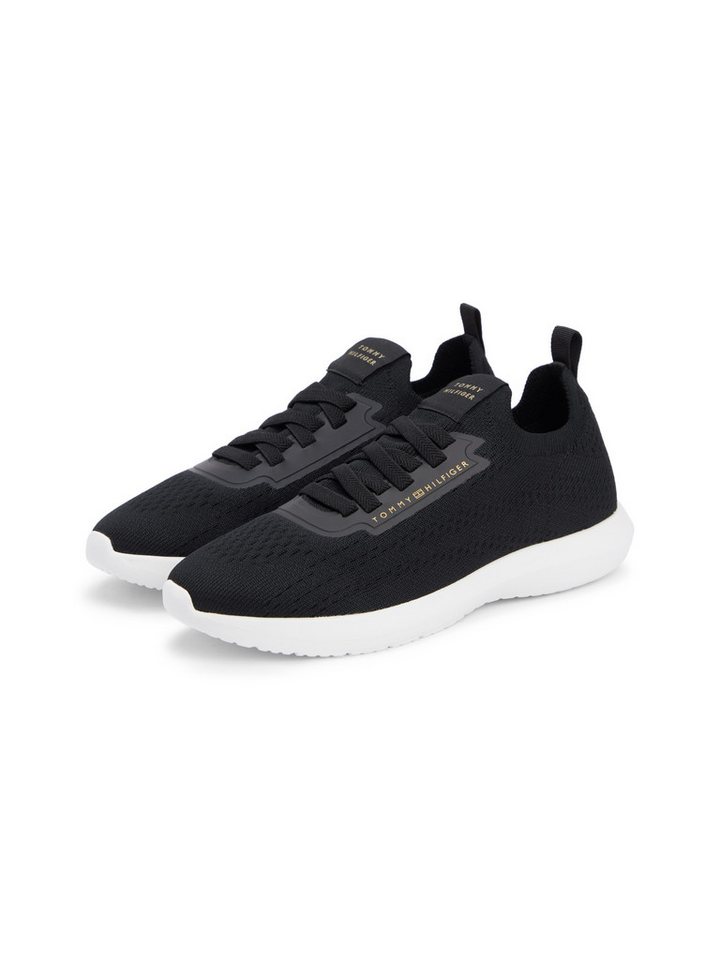 Tommy Hilfiger TH KNIT EXTRALIGHT RUNNER Slip-On Sneaker Freizeitschuh, Halbschuh, Slipper mit elastischen Schnürsenkeln