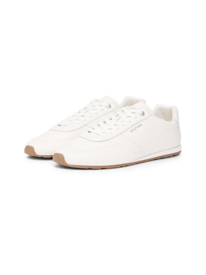 Tommy Hilfiger TH LORUN ICON Sneaker, Freizeitschuh, Halbschuh, Schnürschuh mit dezenten Ziernähten (beige)