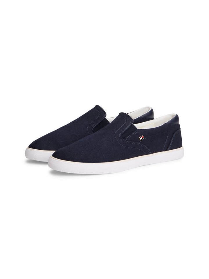 Tommy Hilfiger TH LOW PROFILE SLIP ON Slipper Freizeitschuh, Loafer, Slipper mit edlem Logoemblem