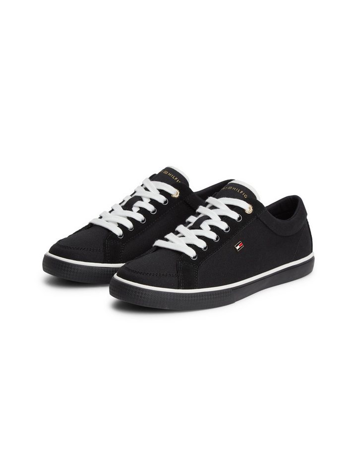Tommy Hilfiger TH LOW VULC Sneaker Freizeitschuh, Schnürschuh mit Logoschriftzug an der Schuhzunge