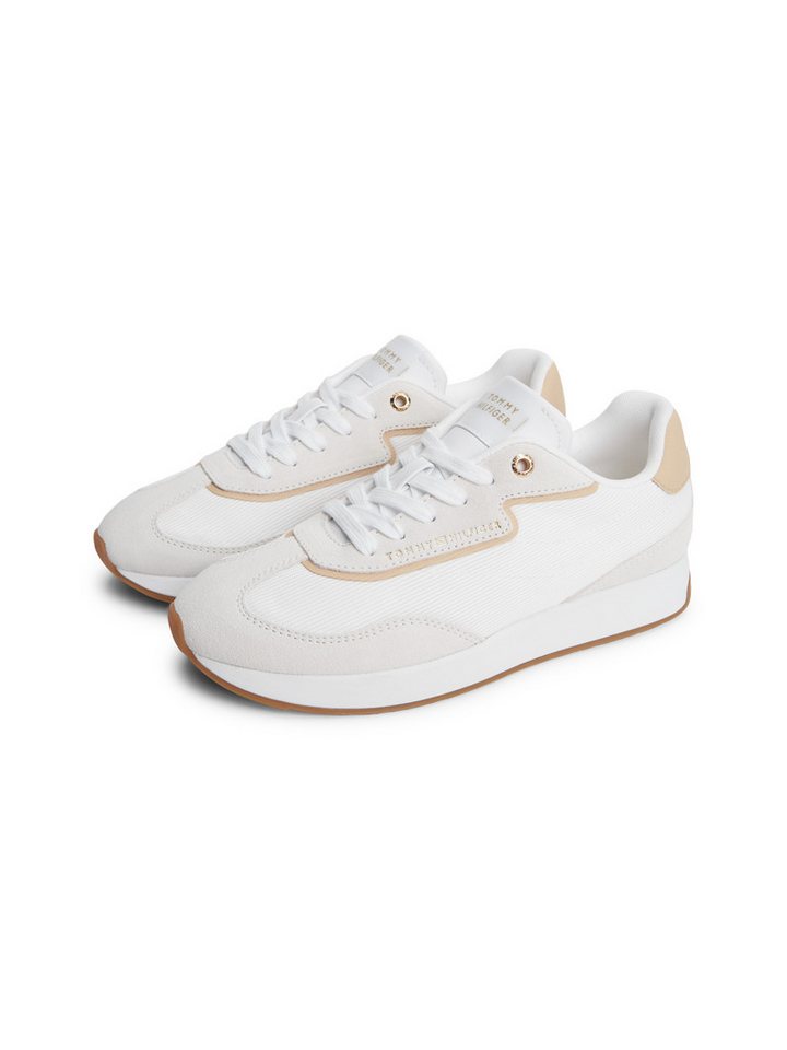 Tommy Hilfiger TH RETRO RUNNER MIX Sneaker Freizeitschuh, Halbschuh, Schnürschuh mit seitlicher Logoprägung
