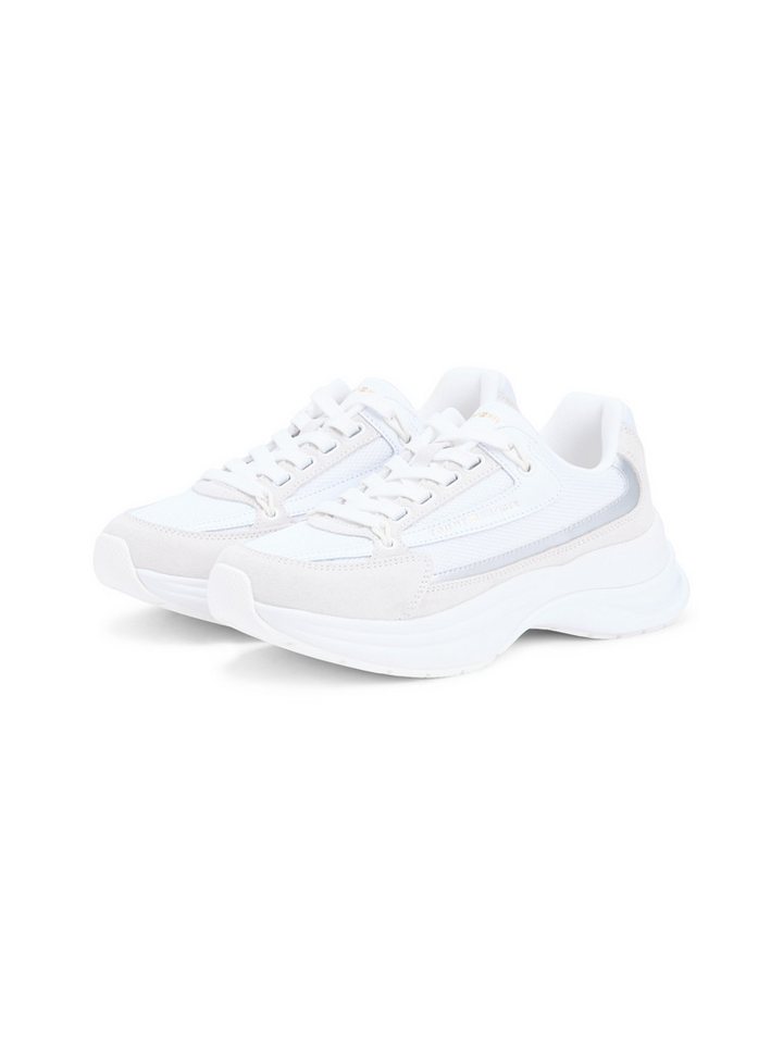 Tommy Hilfiger TH SPORTY CHIC RUNNER Keilsneaker Keilabsatz, Freizeitschuh, Halbschuh, Schnürer mit Kontrastbesatz