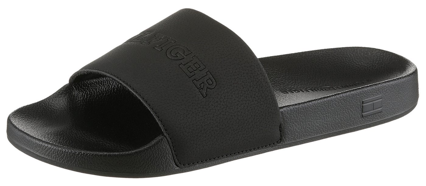 Tommy Hilfiger TUMBLE HILFIGER POOL SLIDE Pantolette, Poolslide, Schlupfschuh, Schlappen mit breiter Bandage