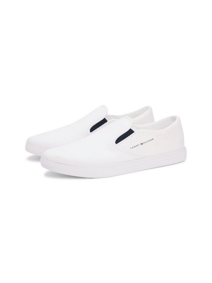 Tommy Hilfiger VULC CORE SLIP ON Slip-On Sneaker Freizeitschuh, Halbschuh, Slipper mit seitlichem Logoschriftzug