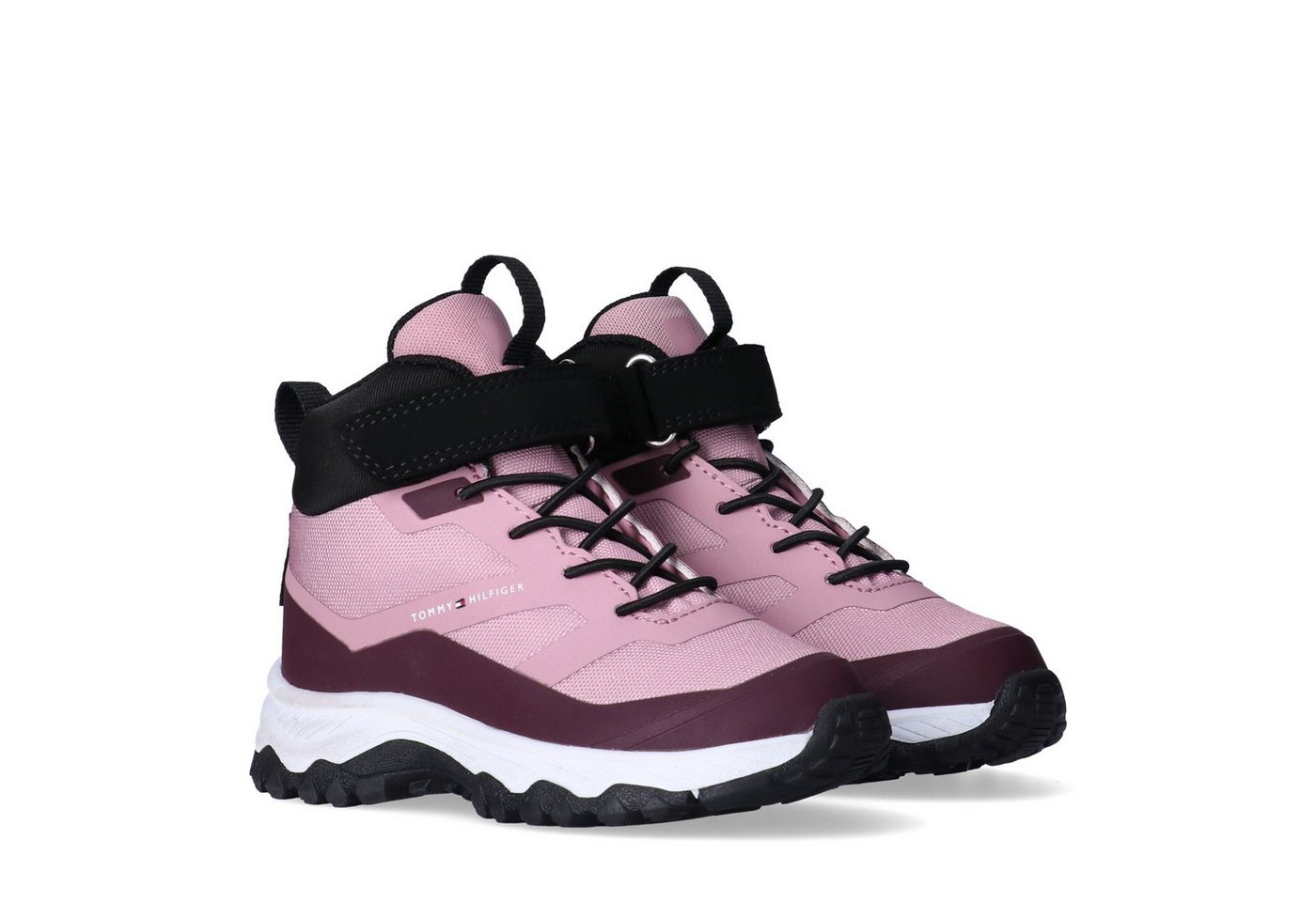 Tommy Hilfiger Winterboots Trekkingschuh, Schnürboots mit Klettriegel