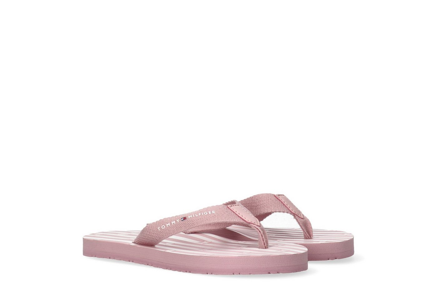 Tommy Hilfiger Zehentrenner Pool Slides, Schlupfschuh, Strandschuh mit Zehensteg