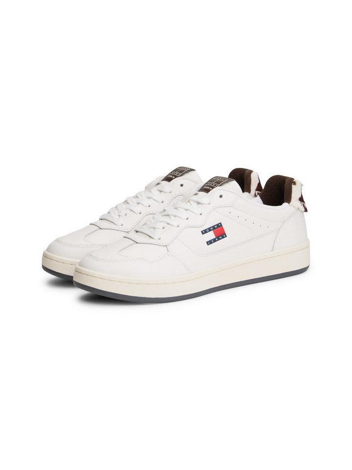 Tommy Jeans ARCHIVE '98 CALF HAIR TAB Plateausneaker, Freizeitschuh, Halbschuh, Schnürschuh mit typischer Logoflagge