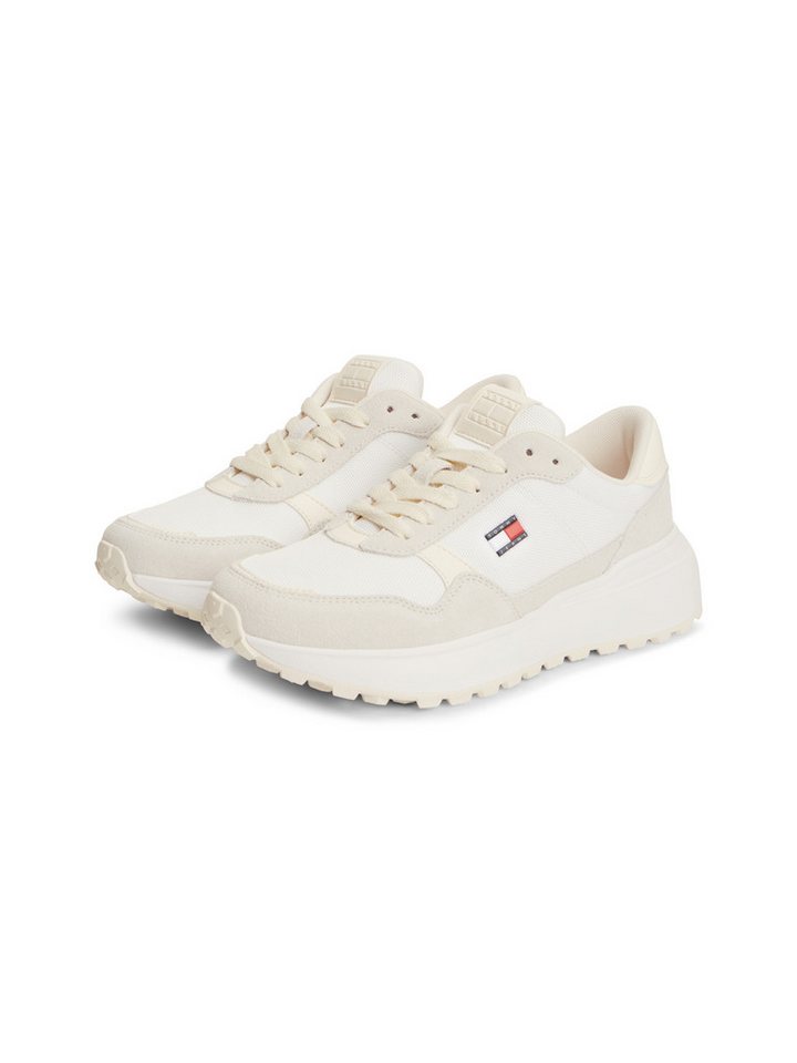 Tommy Jeans MODERN RUNNER MIX Keilsneaker Freizeitschuh, Halbschuh, Schnürschuh mit seitlichem Logo