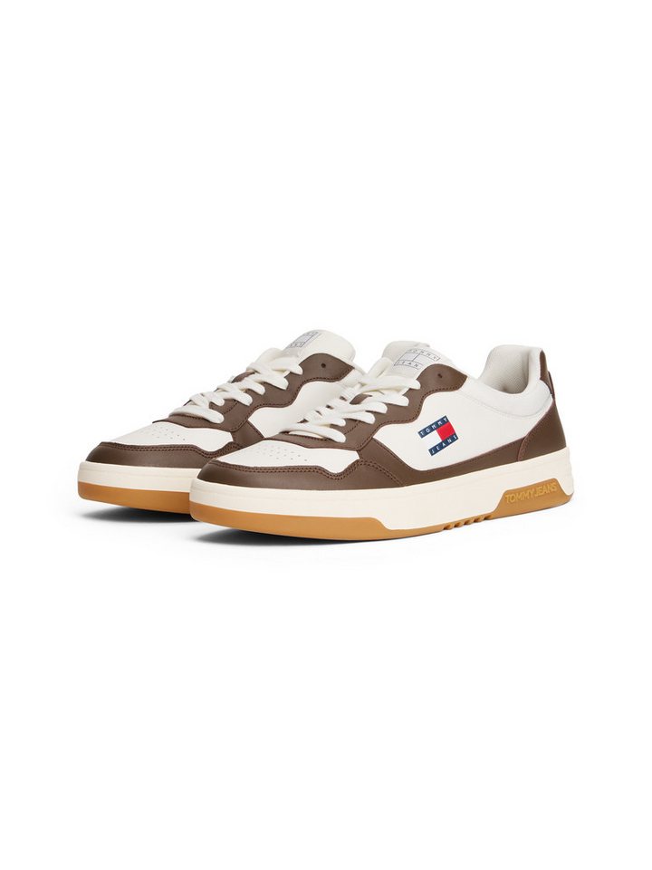 Tommy Jeans (NEW) TJM CUPSOLE LEATHER ESS Sneaker, Freizeitschuh, Halbschuh, Schnürschuh im Basket-Look