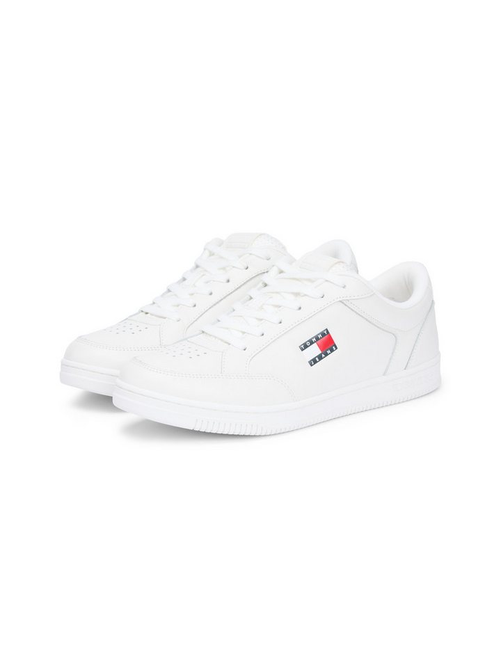 Tommy Jeans TJM CUPSOLE LONG LACE LEATHER Sneaker, Freizeitschuh, Halbschuh, Schnürschuh mit Ziernähten