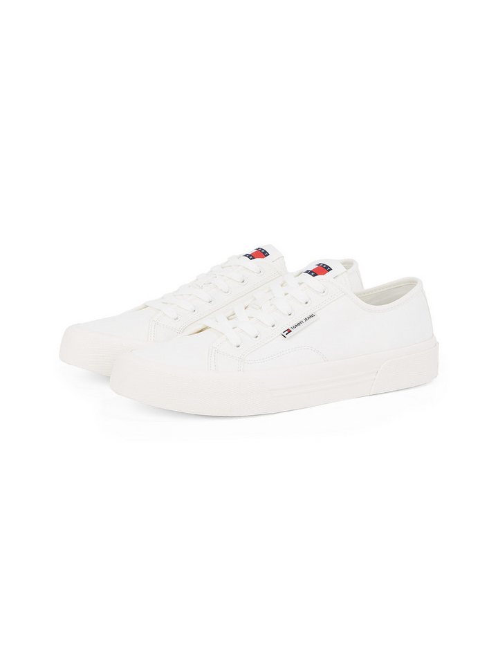 Tommy Jeans TJM LACE UP CANVAS COLOR Sneaker, Freizeitschuh, Halbschuh, Schnürschuh mit Logo-Aufnäher an der Zunge