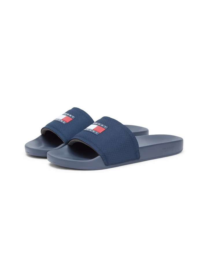 Tommy Jeans TJM POOL SLIDE Pantolette, Sommerschuh, Badeschuh, Hausschuh mit Logoschriftzug
