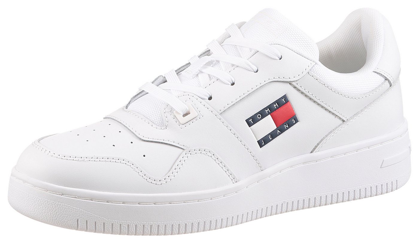 Tommy Jeans TJM RETRO BASKET ESS Sneaker, Freizeitschuh, Halbschuh, Schnürschuh mit Schaftrandpolsterung