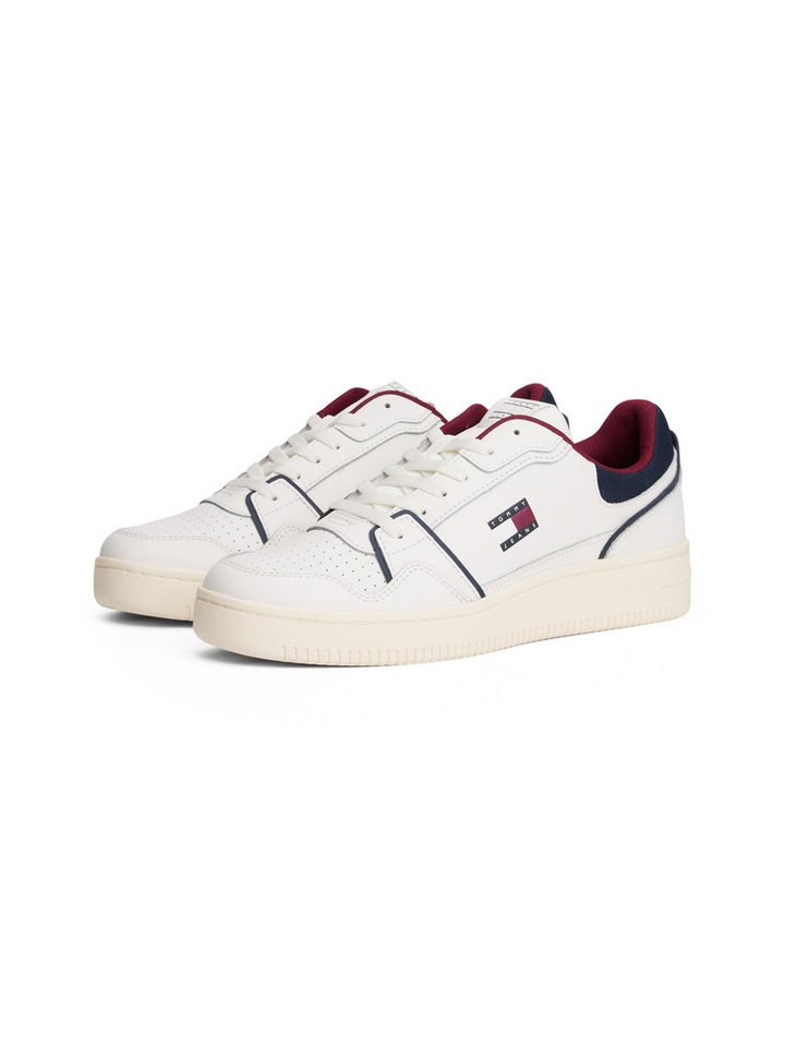 Tommy Jeans TJM RETRO BASKET Sneaker, Freizeitschuh, Halbschuh, Schnürer mit Lochmuster
