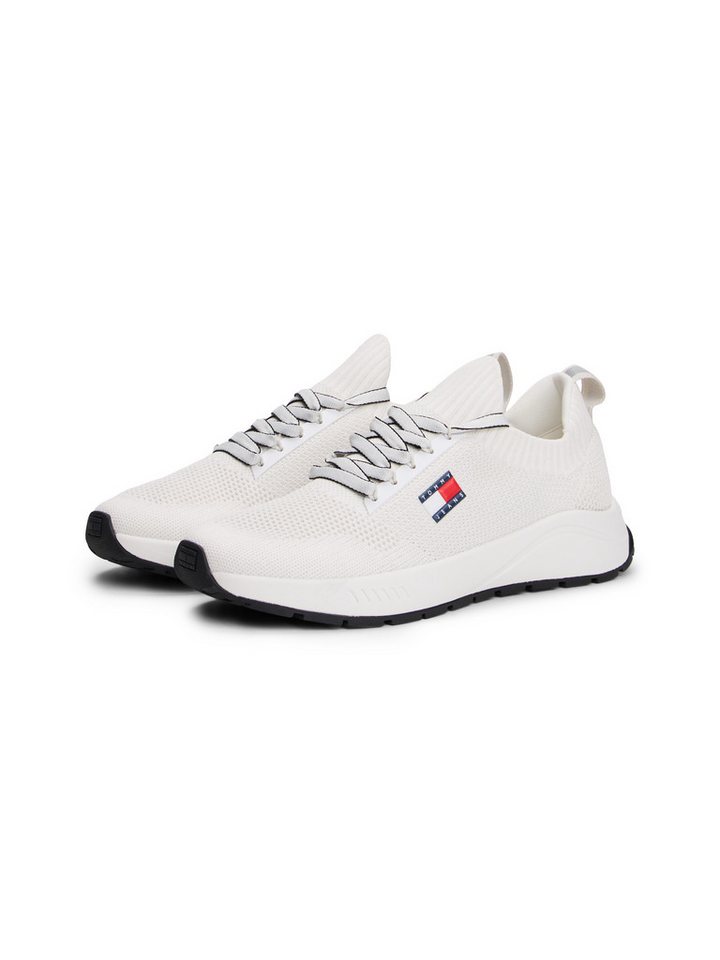 Tommy Jeans TJM RUNNER KNITTED Slip-On Sneaker, Slipper, Freizeitschuh, Schlupfschuh mit sockenähnlichem Einstieg