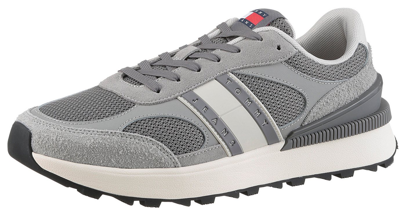 Tommy Jeans TJM TECHNICAL RUNNER ESS Sneaker, Freizeitschuh, Halbschuh, Schnürschuh mit gepolstertem Schaftrand