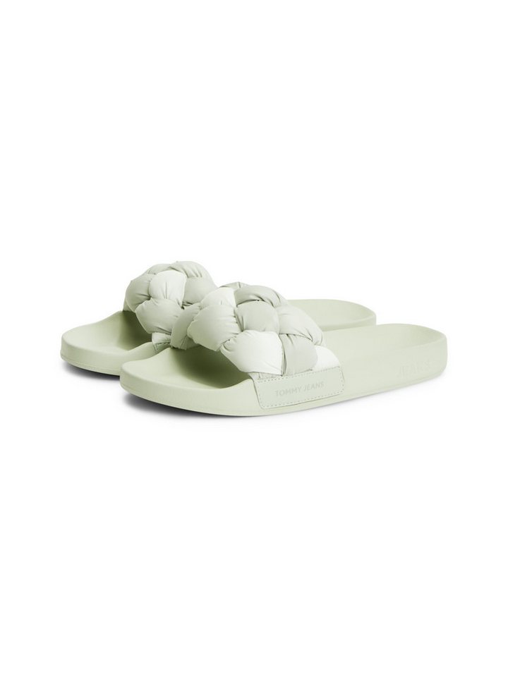 Tommy Jeans TJW BRAIDED SLIDES Pantolette Sommerschuh, Schlupfschuh, Strandschuh mit geflochtener Bandage
