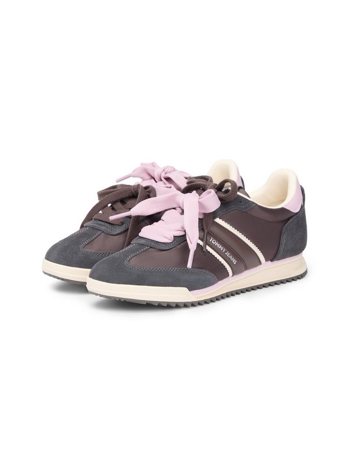 Tommy Jeans TJW LOW PROFILE RUNNER Keilsneaker, Freizeitschuh, Schnürschuh, Halbschuh mit Kontrastbesatz