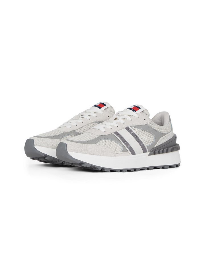 Tommy Jeans TJW TECH RUNNER Plateausneaker, Freizeitschuh, Halbschuh, Schnürschuh mit Kontrastbesätzen