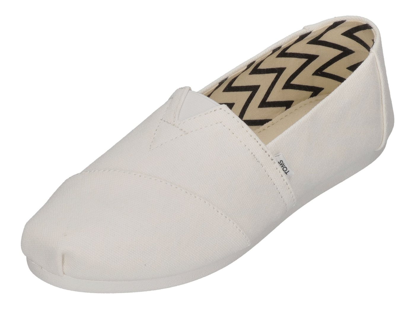 TOMS ALPARGATA Espadrille White Recycled Cotton Canvas