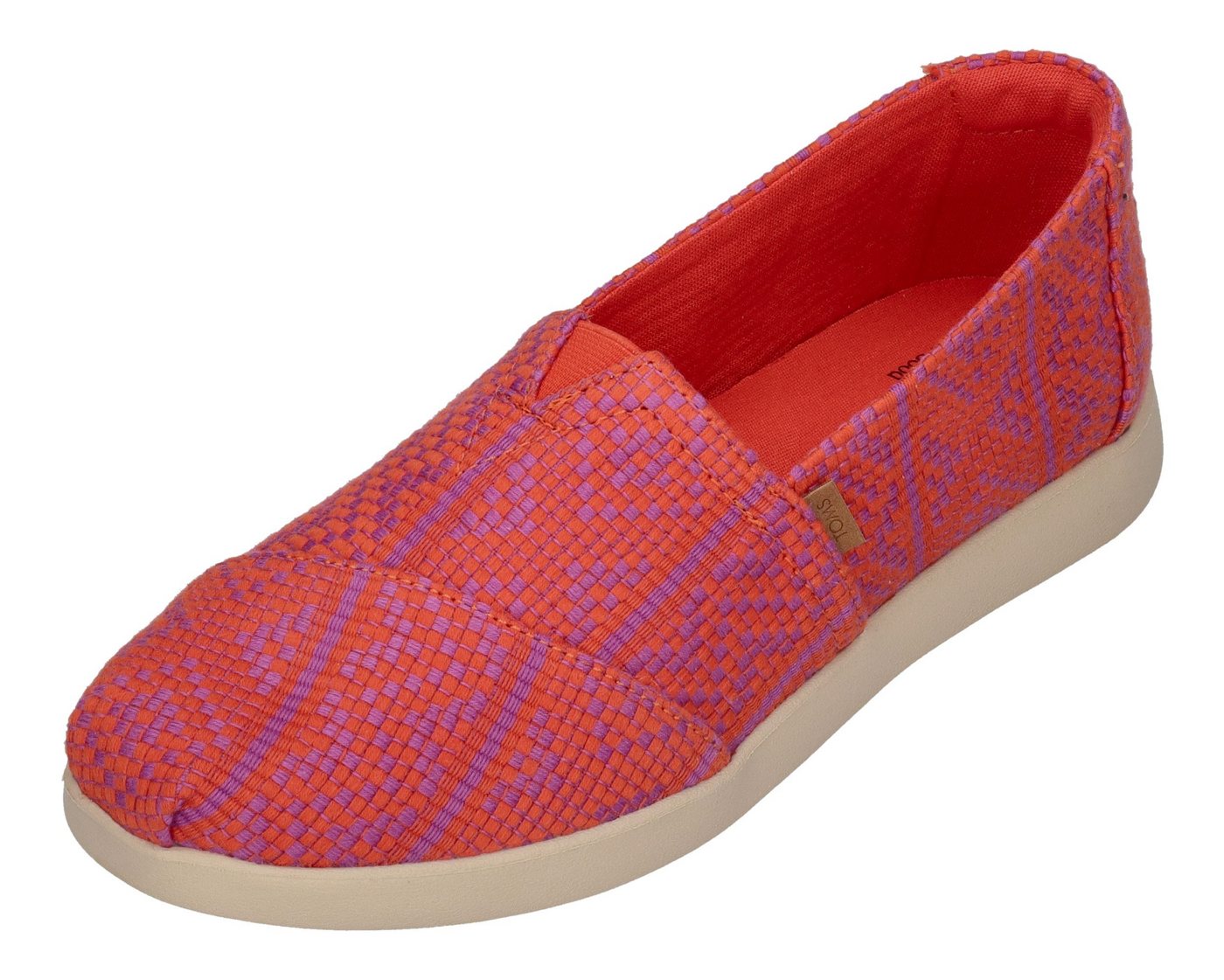 TOMS ALPARGATA PLUS Espadrille Flame Diamond Global Woven