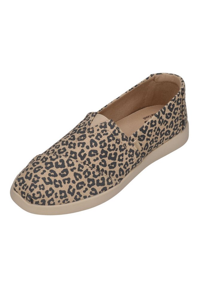 TOMS ALPARGATA PLUS Espadrille Oatmeal Small Leopard Spots