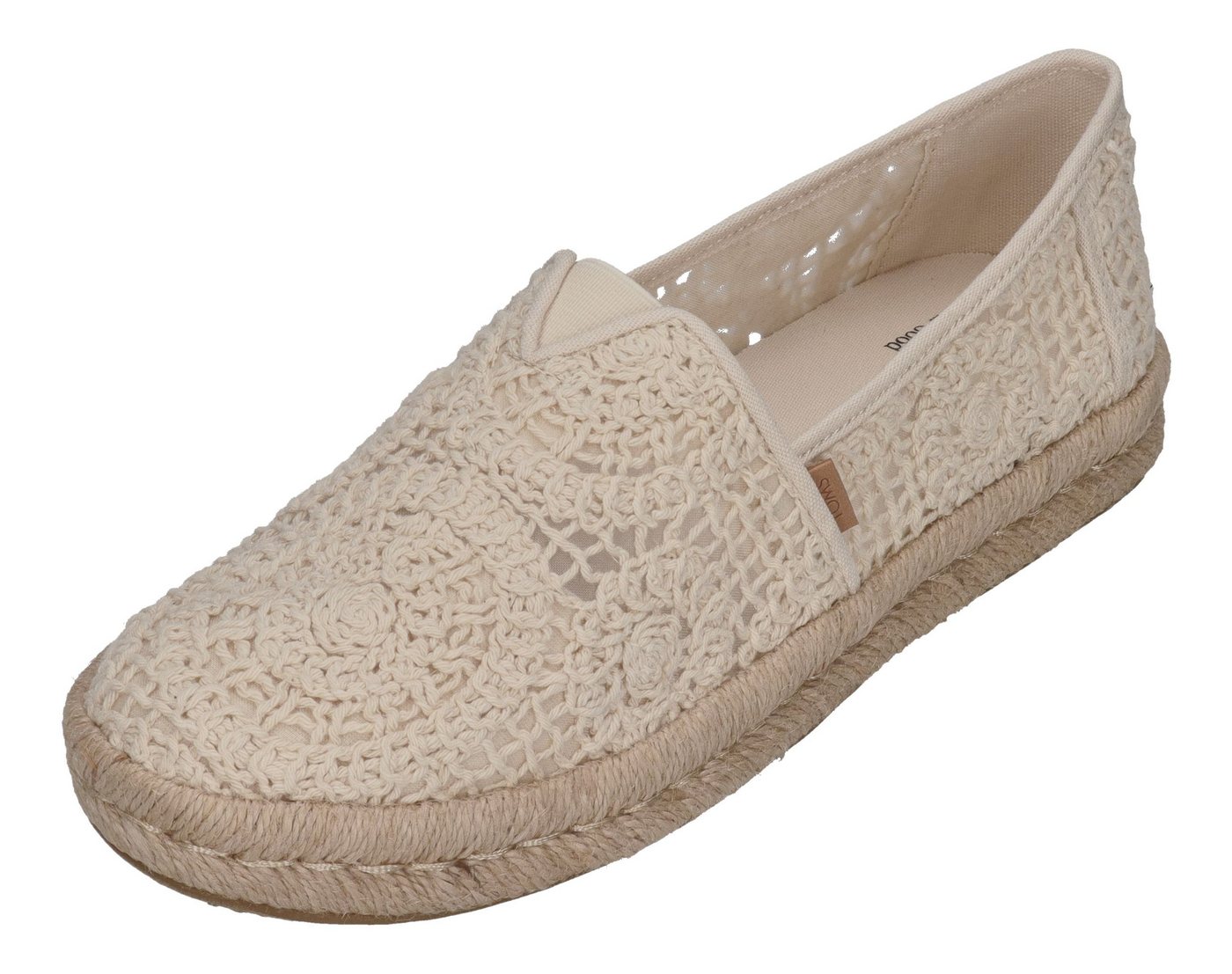 TOMS ALPARGATA ROPE 2.0 Espadrille Natural Crochet Lace