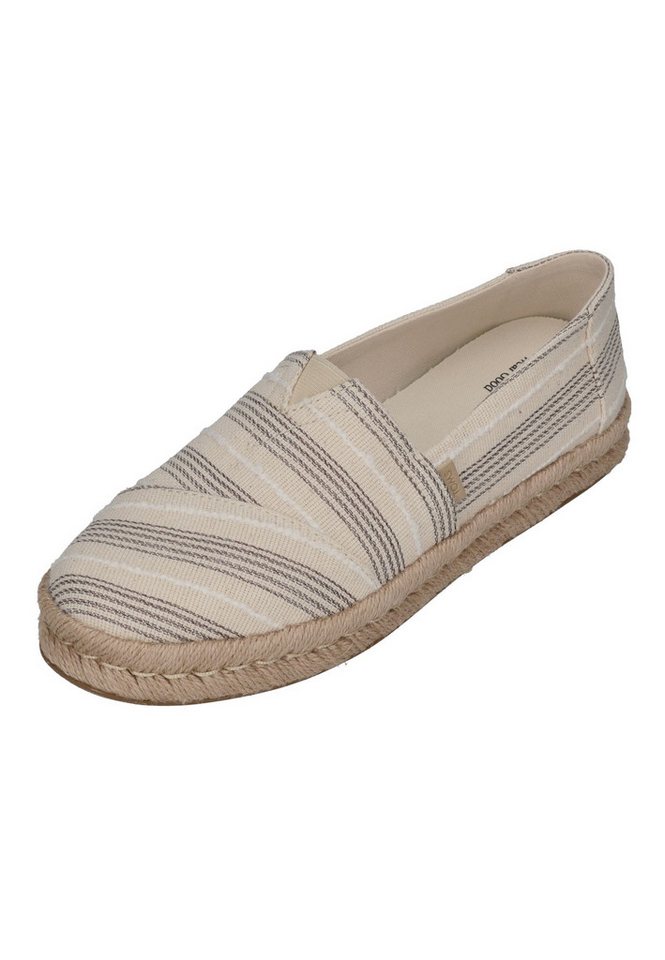 TOMS ALPARGATA ROPE 2.0 Espadrille Natural Metallic Stripe