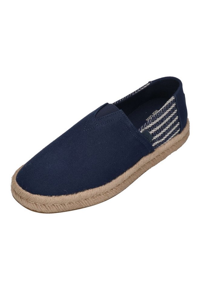 TOMS ALPARGATA ROPE 2.0 Espadrille Navy Nautical Stripe