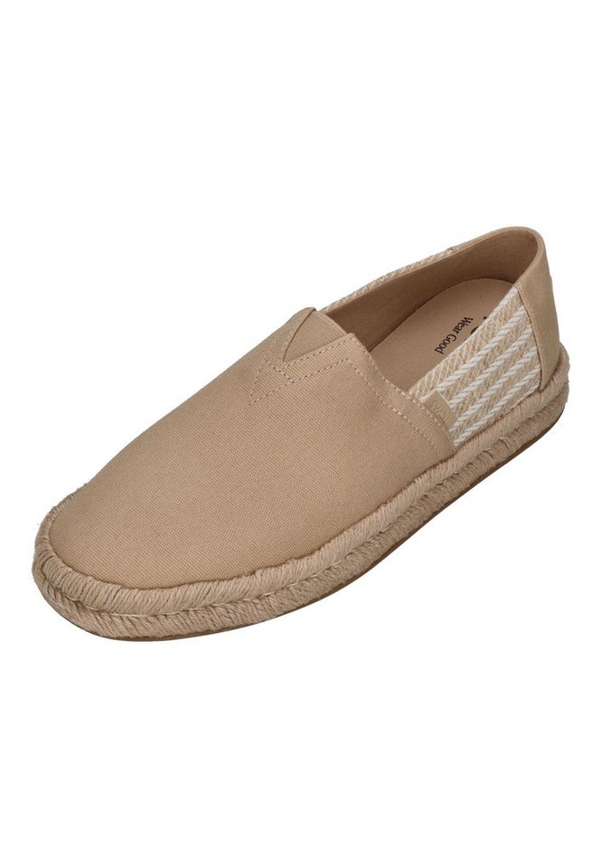 TOMS ALPARGATA ROPE 2.0 Espadrille Oatmeal Nautical Stripe