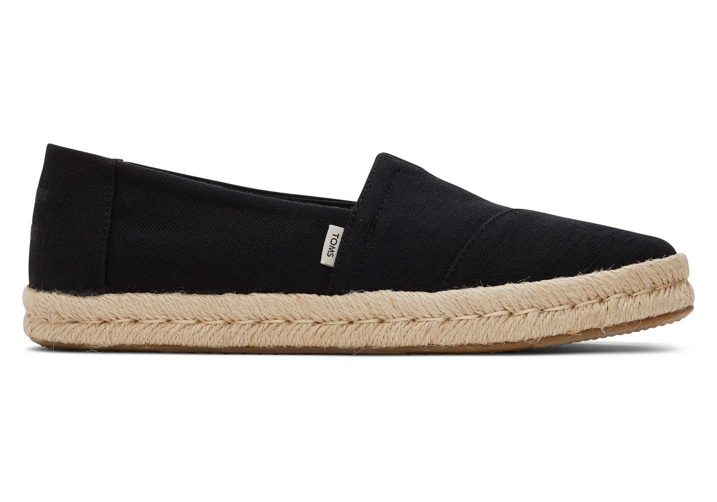 TOMS Alpargata Rope 2.0 Schwarz Florale Spitze Espadrille Espadrille