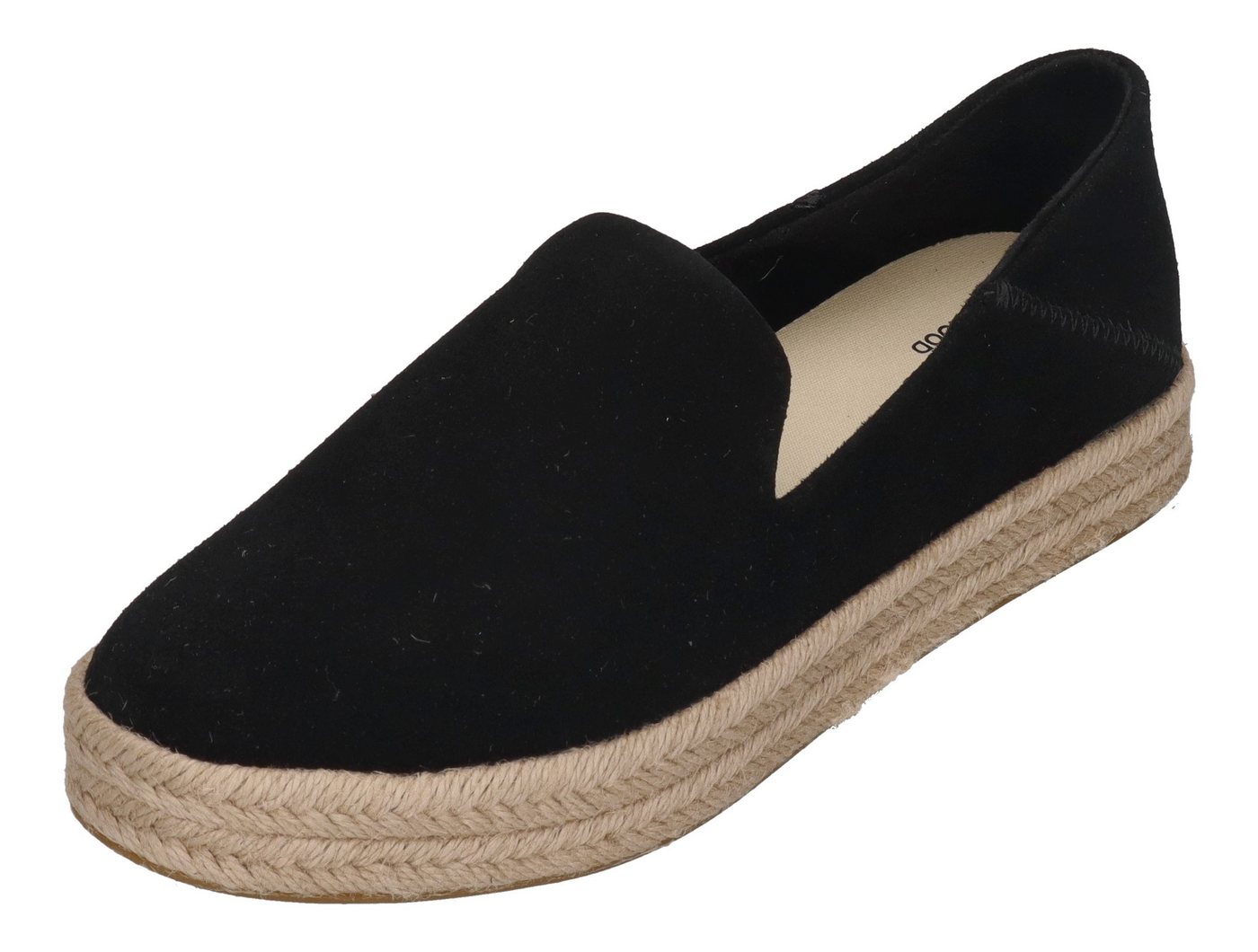 TOMS CAROLINA Espadrille Black Suede