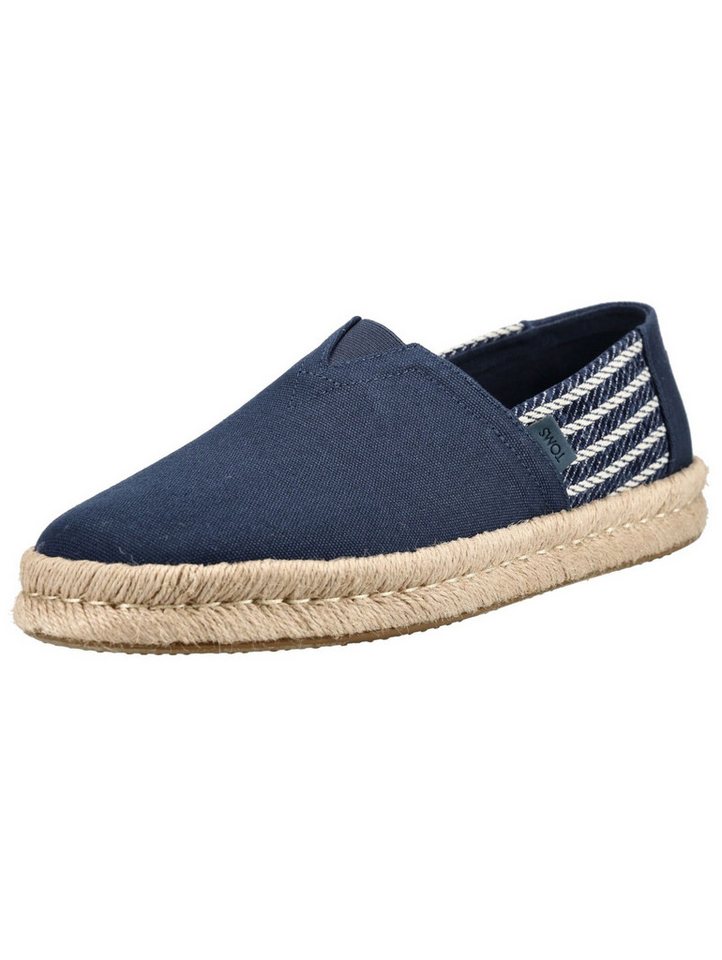TOMS Halbschuhe Textil Espadrille (blau)