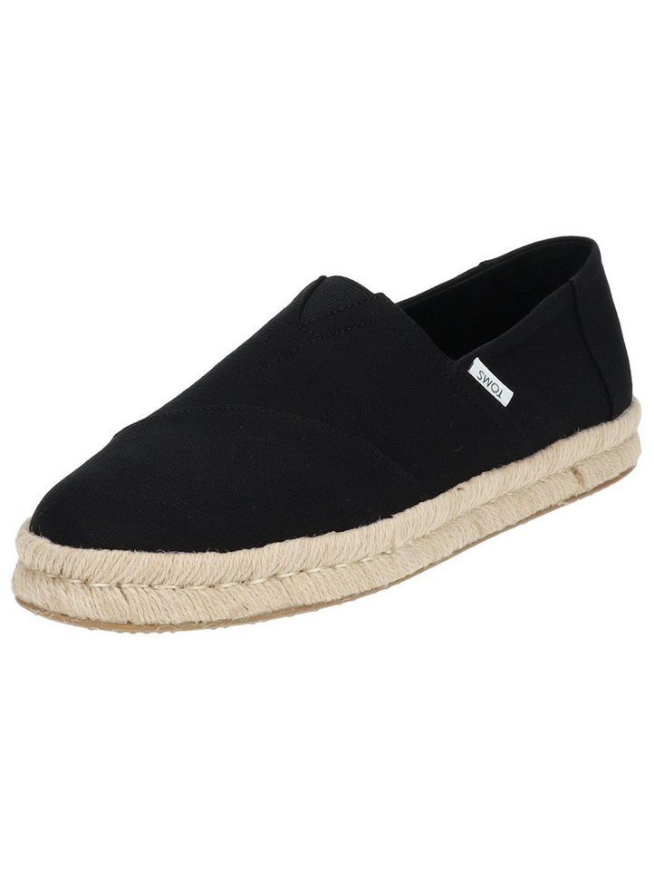 TOMS Halbschuhe Textil Espadrille (schwarz)