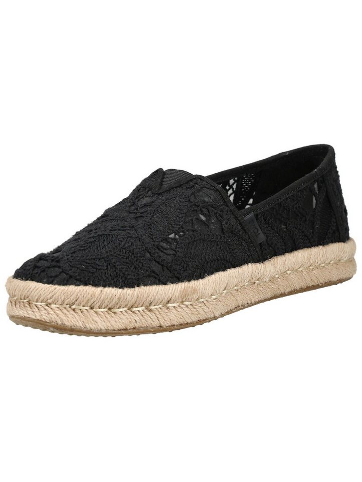 TOMS Halbschuhe Textil Espadrille (schwarz)