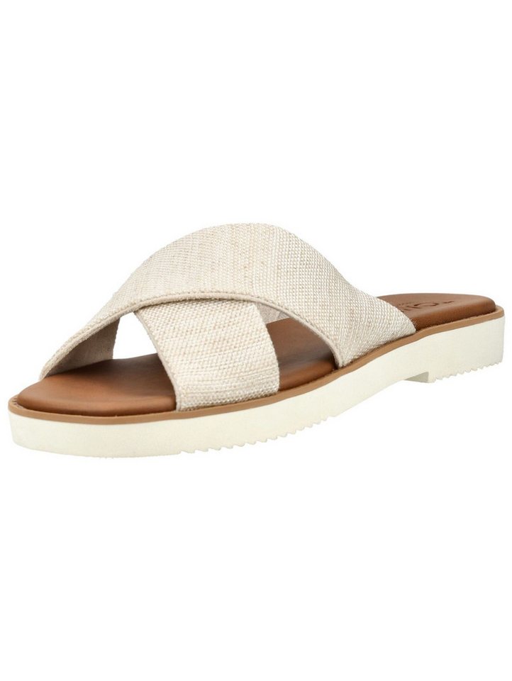 TOMS Pantoletten Textil Pantolette (beige)
