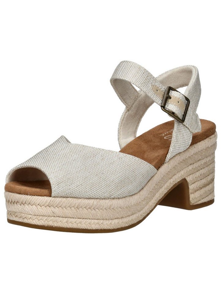 TOMS Pumps Textil Peeptoepumps
