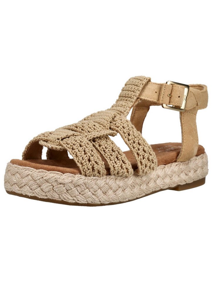 TOMS Sandalen Textil Riemchensandale (beige)