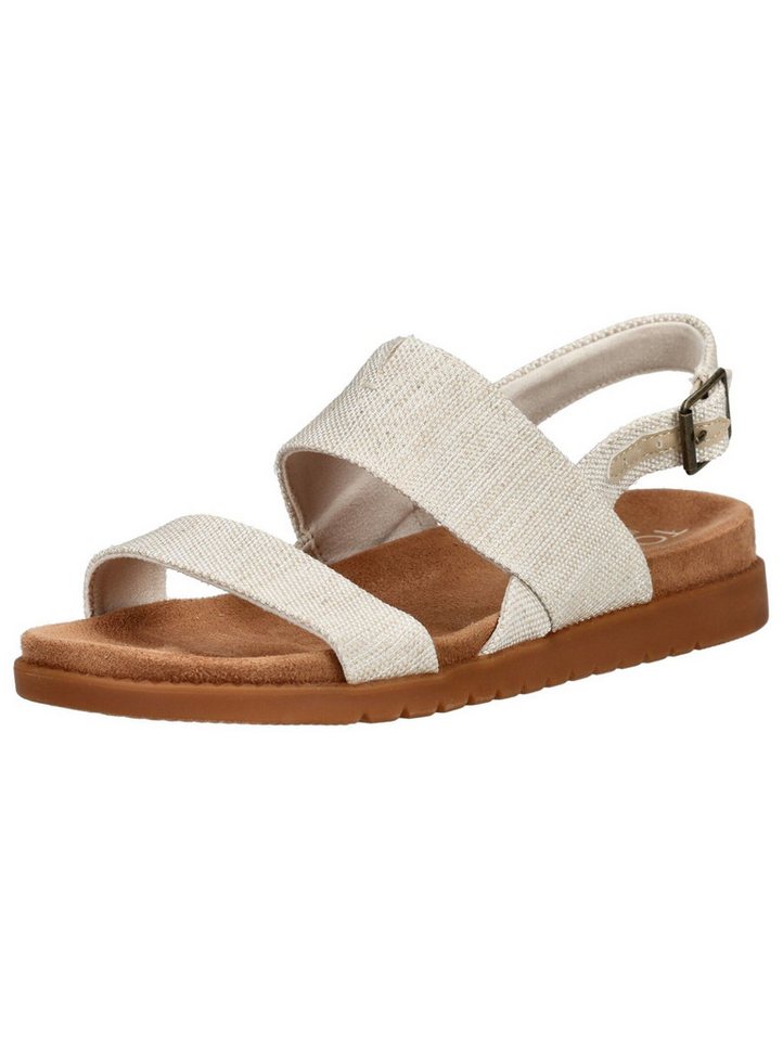TOMS Sandalen Textil Riemchensandale (beige)