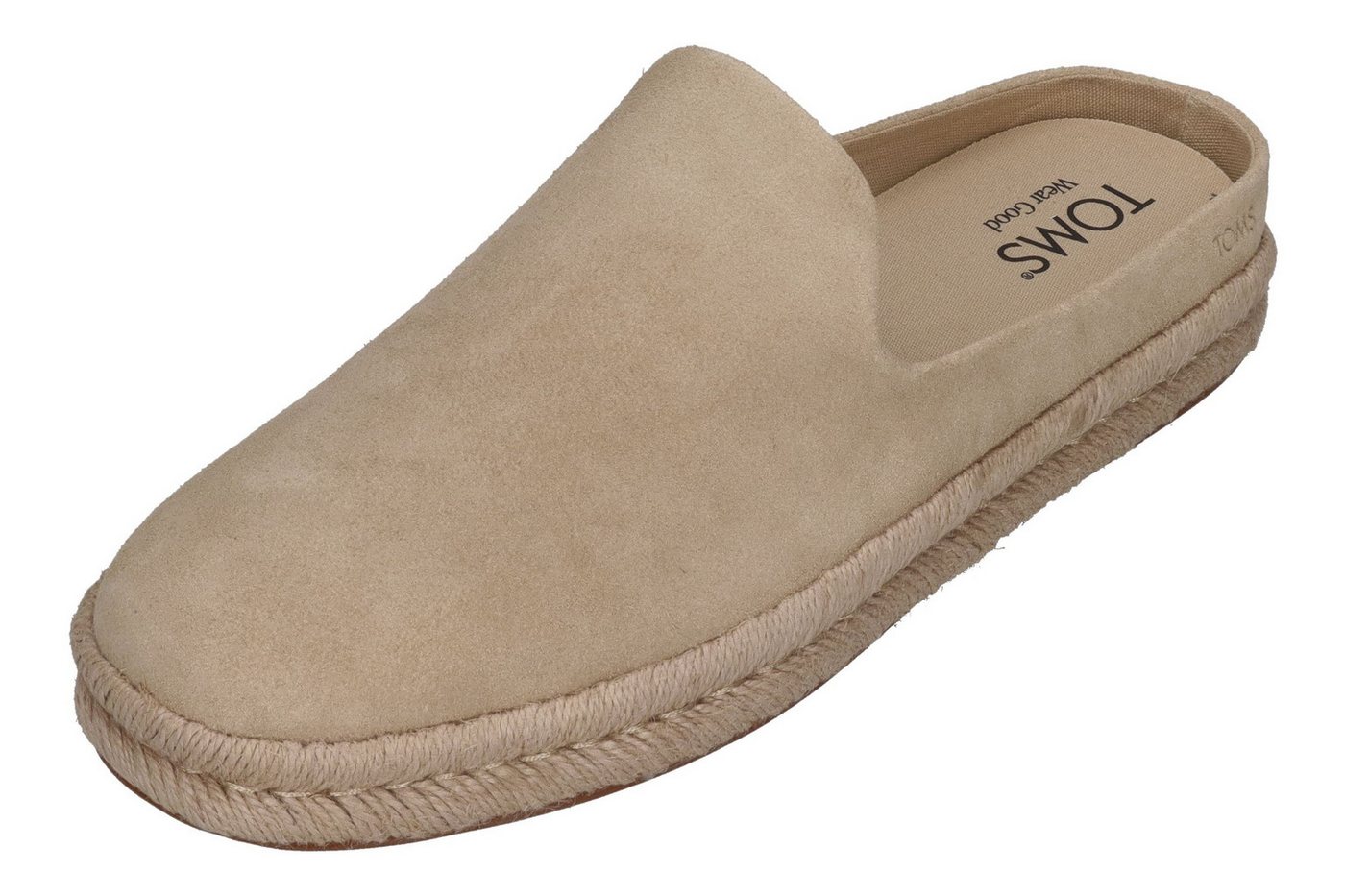 TOMS SANTIAGO MULE Espadrille Almond Suede