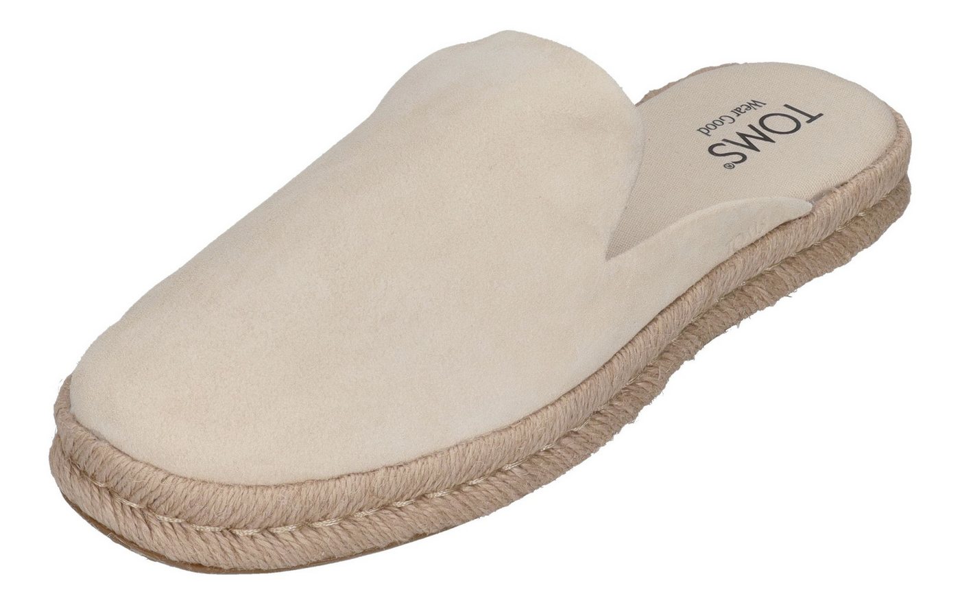 TOMS SANTIAGO MULE Espadrille Light Sand Suede