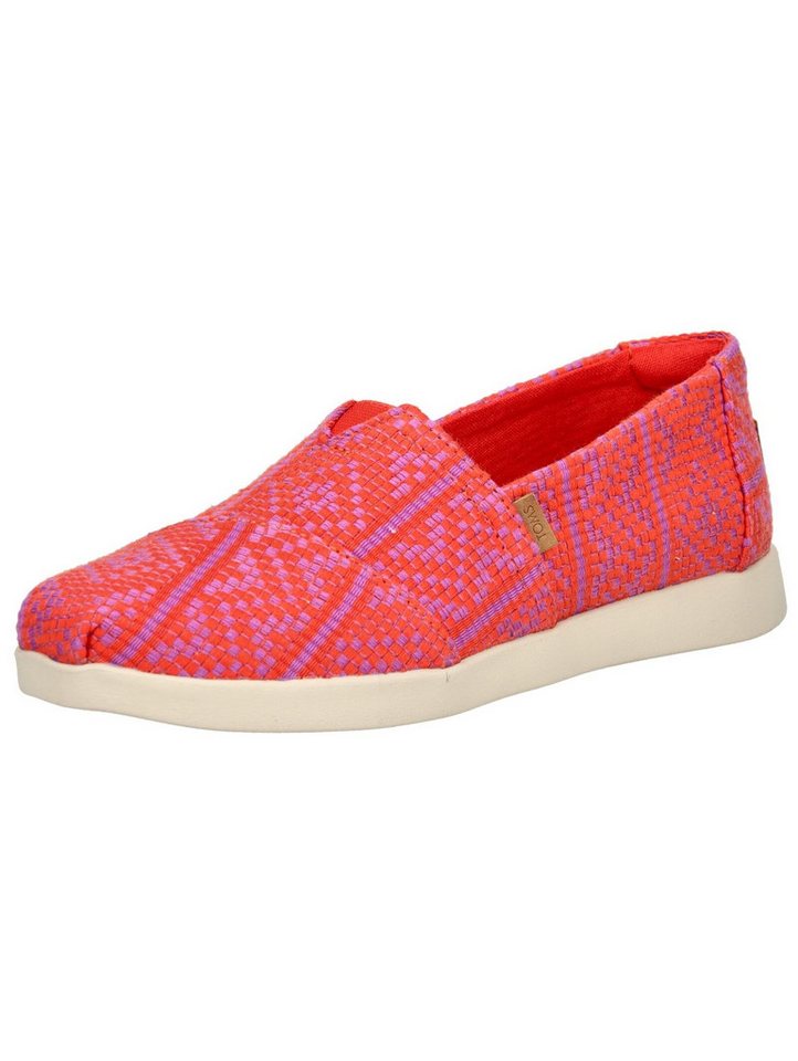 TOMS Slipper Textil Slipper (rot)