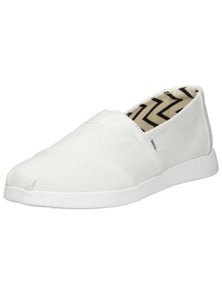 TOMS Slipper Textil Slipper (weiß)