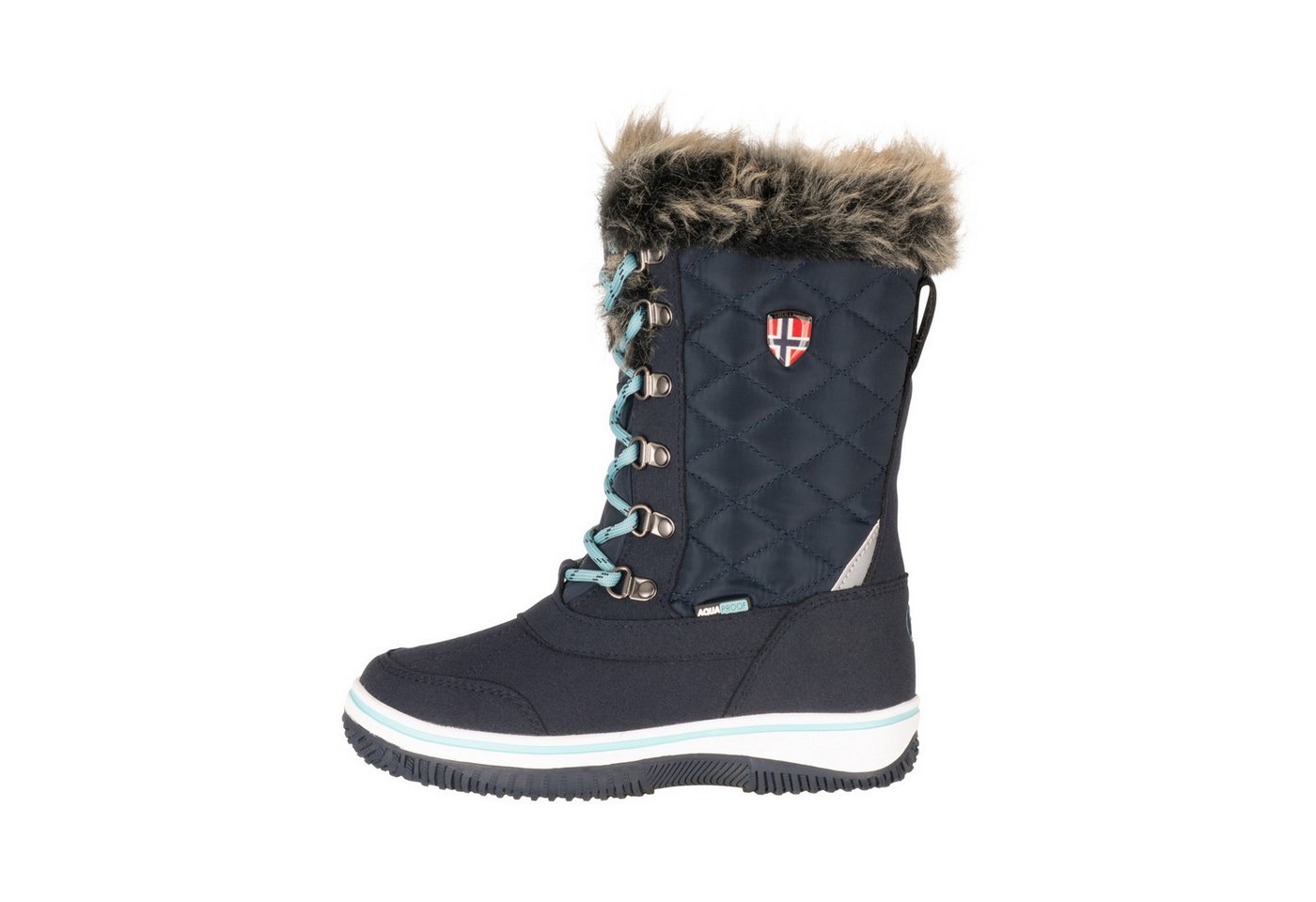 Trollkids Holmenkollen XT Winterstiefel Wasserdicht und atmungsaktiv (blau/grün)