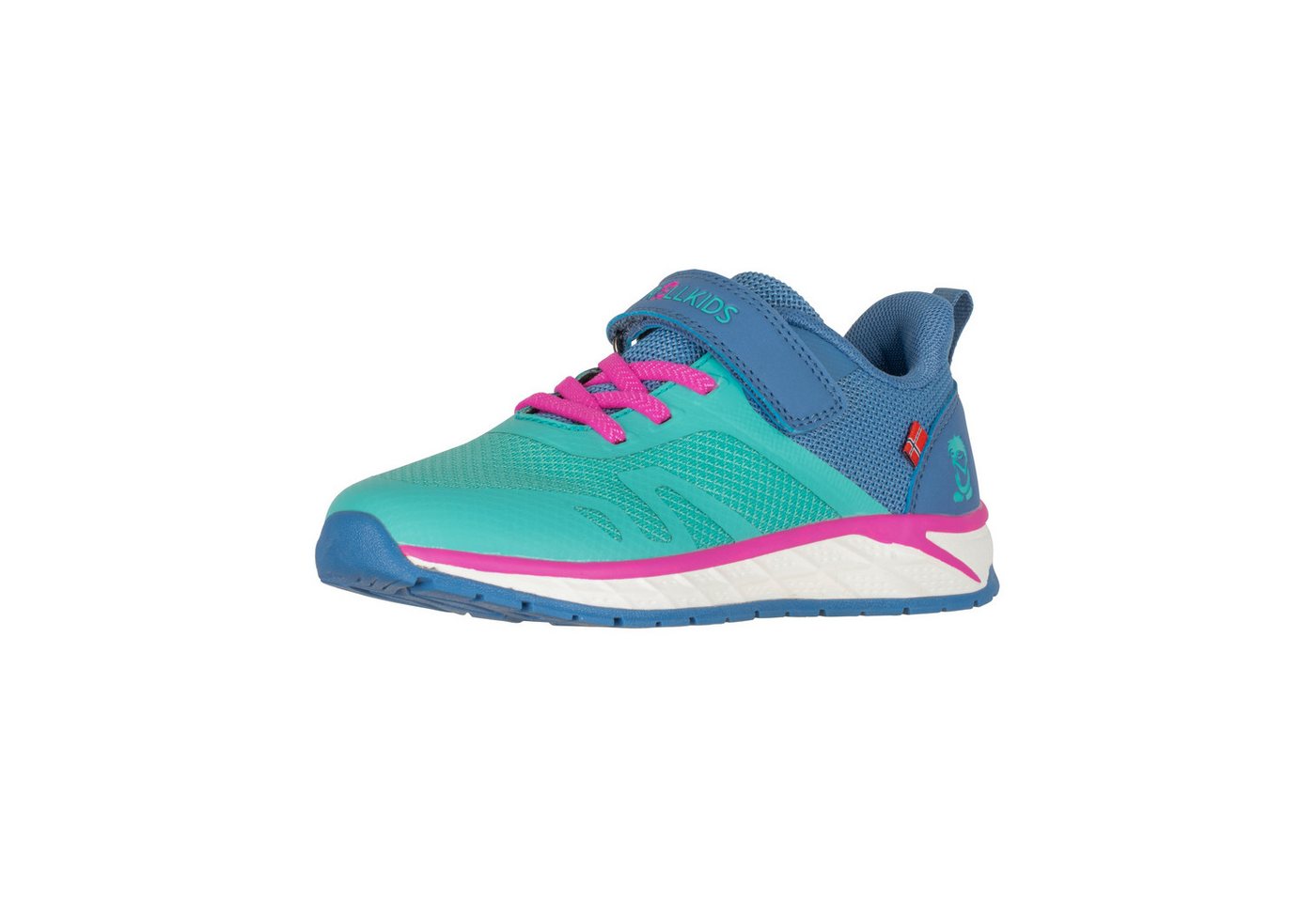 Trollkids KIDS ALESUND SNEAKER Outdoorschuh Auch für Hallensport geeignet (blau/rosa)