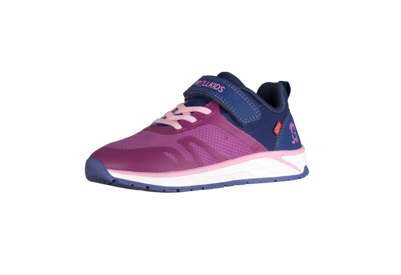 Trollkids KIDS ALESUND SNEAKER Outdoorschuh Auch für Hallensport geeignet (rosa/blau)