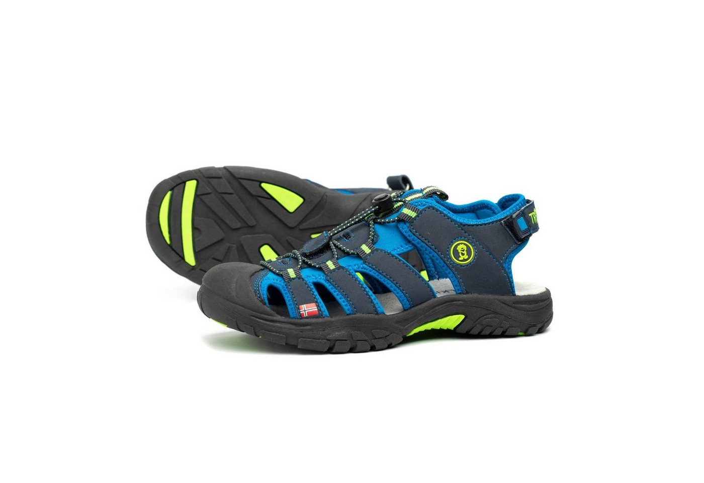 Trollkids KIDS KVALVIKA SANDAL Outdoorsandale (blau/grün)