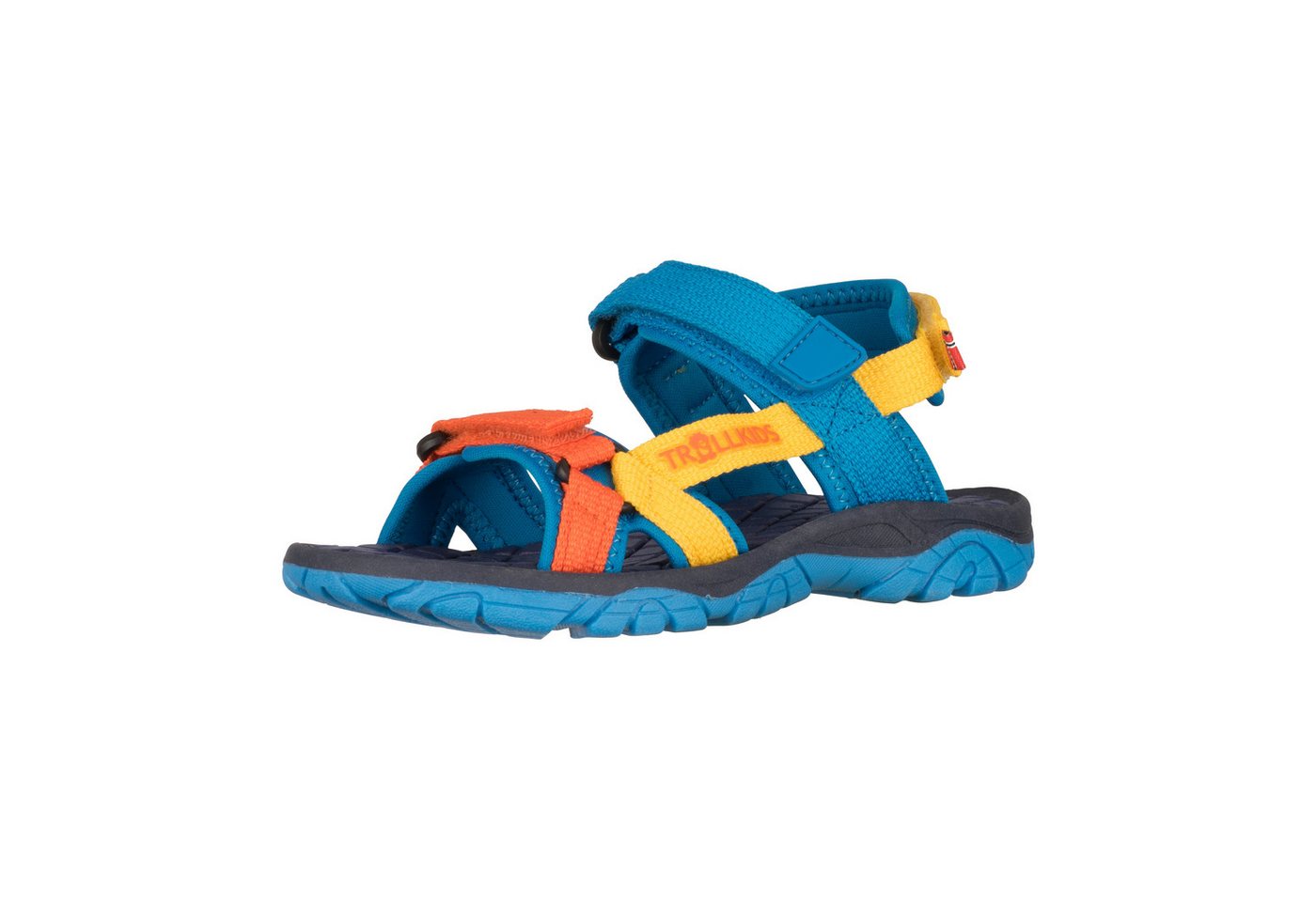Trollkids KIDS OSLOFJORD SANDAL Sandale (blau/orange/gelb)