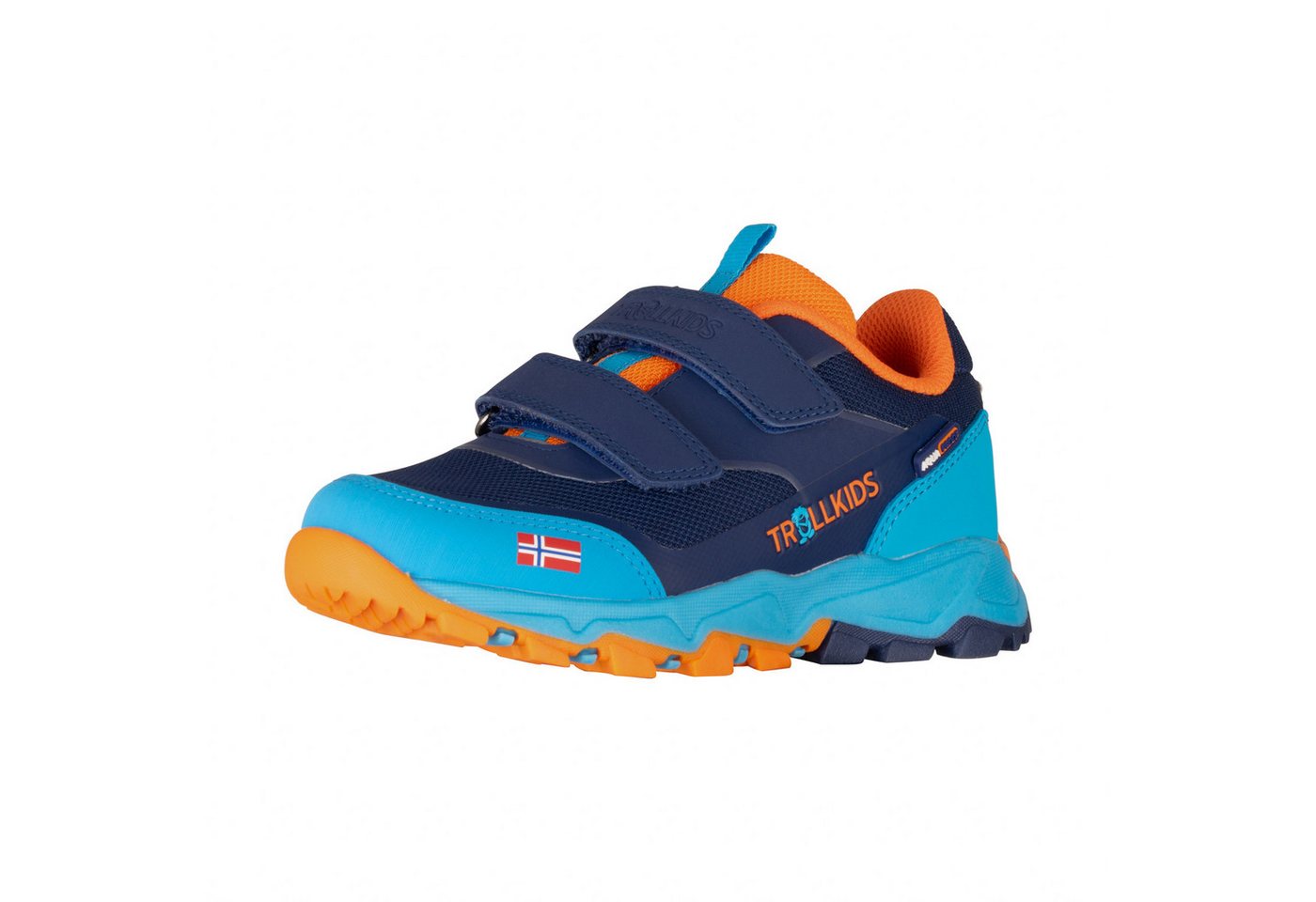 Trollkids Kids Preikestolen Hiker Wanderschuh (grau/blau)