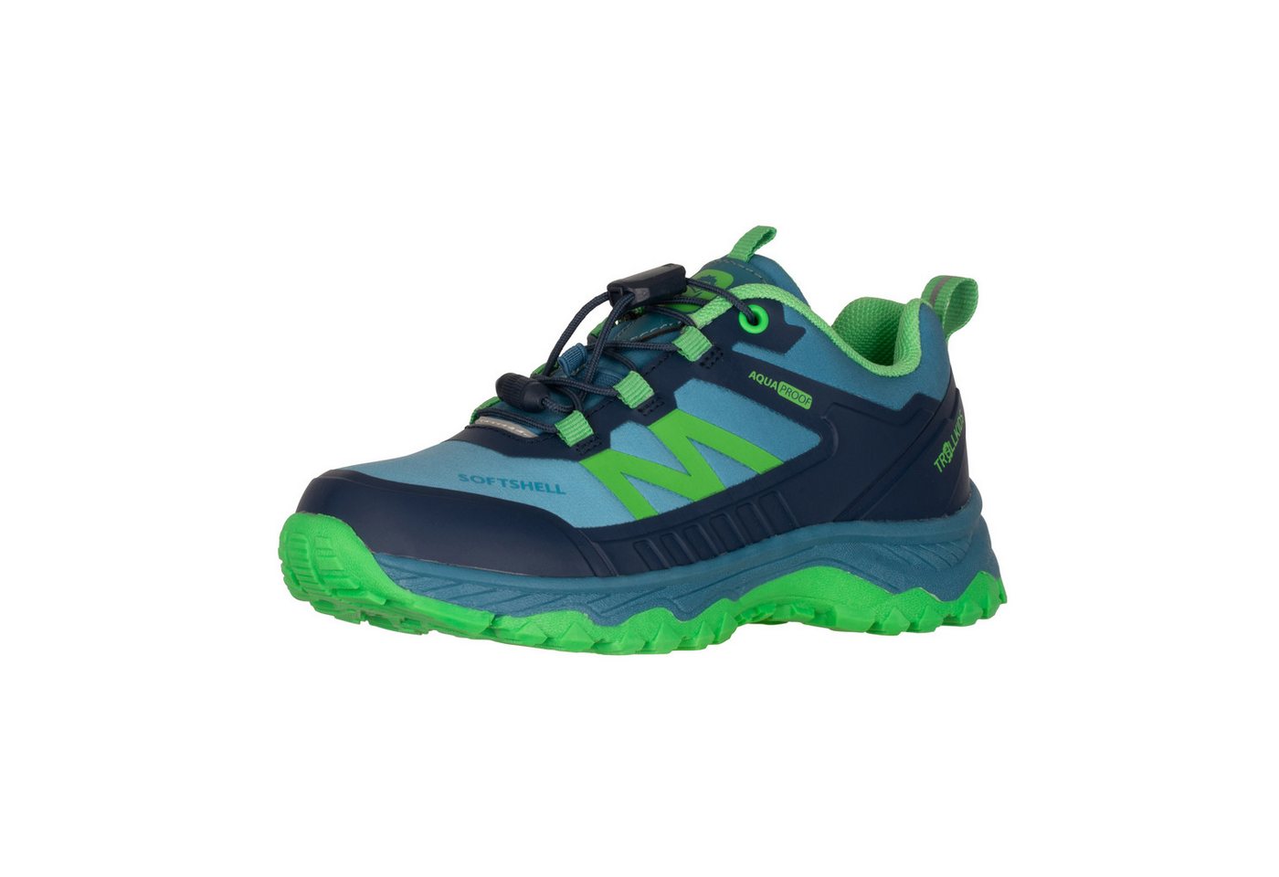 Trollkids KIDS SIRDAL HIKER LOW Outdoorschuh wasserdicht (blau/grün)